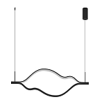 Подвесной светильник волнообразный изогнутый на двух тросах 123 см Spiral Lighting варинант исполнения - 4 | Loft Concept в Перми