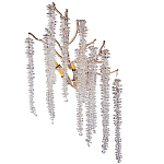 Бра на ветвистом золотом каркасе со стеклянными подвесами Raceme варинант исполнения - 1 | Loft Concept в Перми