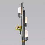 Торшер светодиодный с серым металлическим каркасом Generosity варинант исполнения - 2 | Loft Concept в Перми