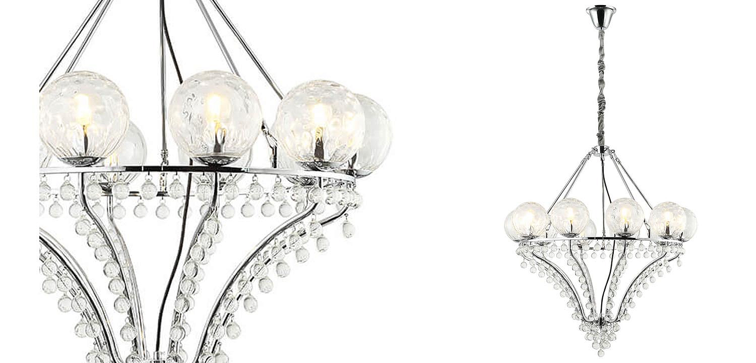 Люстра Melaine Chandelier chrome Люстра Melaine Chandelier chrome - Loft-Concept в Перми