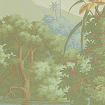 Обои ручная роспись Le Brésil Pastel варинант исполнения - 2 | Loft Concept в Перми