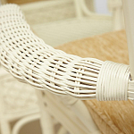 Комплект обеденный из ротанга Eloise grand white варинант исполнения - 8 | Loft Concept в Перми