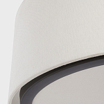 Потолочный светильник с круглым хлопковым абажуром Frosted Diffuser варинант исполнения - 3 | Loft Concept в Перми