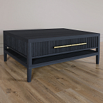 Кофейный стол Primo с двумя ящиками Черный дуб варинант исполнения - 1 | Loft Concept в Перми