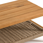 Стол журнальный для сада из акации Breathe Nature варинант исполнения - 3 | Loft Concept в Перми