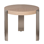 Столик журнальный круглый со светлым шпоном Light Veneer Table варинант исполнения - 1 | Loft Concept в Перми