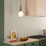 Подвесной светильник каплевидной формы с комбинированным плафоном из стали и белого матового стекла Kichler варинант исполнения - 15 | Loft Concept в Перми