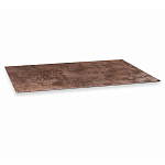 Стол обеденный с коричневой прямоугольной столешницей из керамики на четырех пластиковых ножках Brown Ceramics варинант исполнения - 3 | Loft Concept в Перми