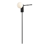 Бра с белым шарообразным плафоном и черным минималистичным каркасом Direct Rays варинант исполнения - 2 | Loft Concept в Перми