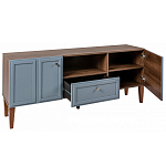 ТВ-тумба серая из массива бука с 2-мя дверками и ящиком Wenge Light варинант исполнения - 4 | Loft Concept в Перми