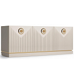 ТВ-тумба с 3-мя фактурными дверцами Satin Furniture варинант исполнения - 1 | Loft Concept в Перми