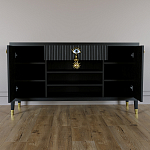 Комод-буфет Elsa Dreams Black с открытыми полками   варинант исполнения - 3 | Loft Concept в Перми