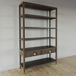 Стеллаж с двумя ящиками Elsa Dreams Walnut варинант исполнения - 1 | Loft Concept в Перми