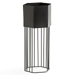 Кашпо Elevated Planters Сlive 59 черное  варинант исполнения - 1 | Loft Concept в Перми