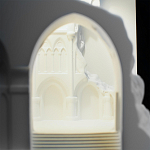 Встраиваемый в стену гипсовый светильник под покраску с эффектом разрушенной стены Antiquity Athena варинант исполнения - 9 | Loft Concept в Перми