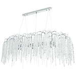 Линейная люстра с хрустальными подвесками Bunch of Crystal Berries Linear Chandelier 16 варинант исполнения - 1 | Loft Concept в Перми