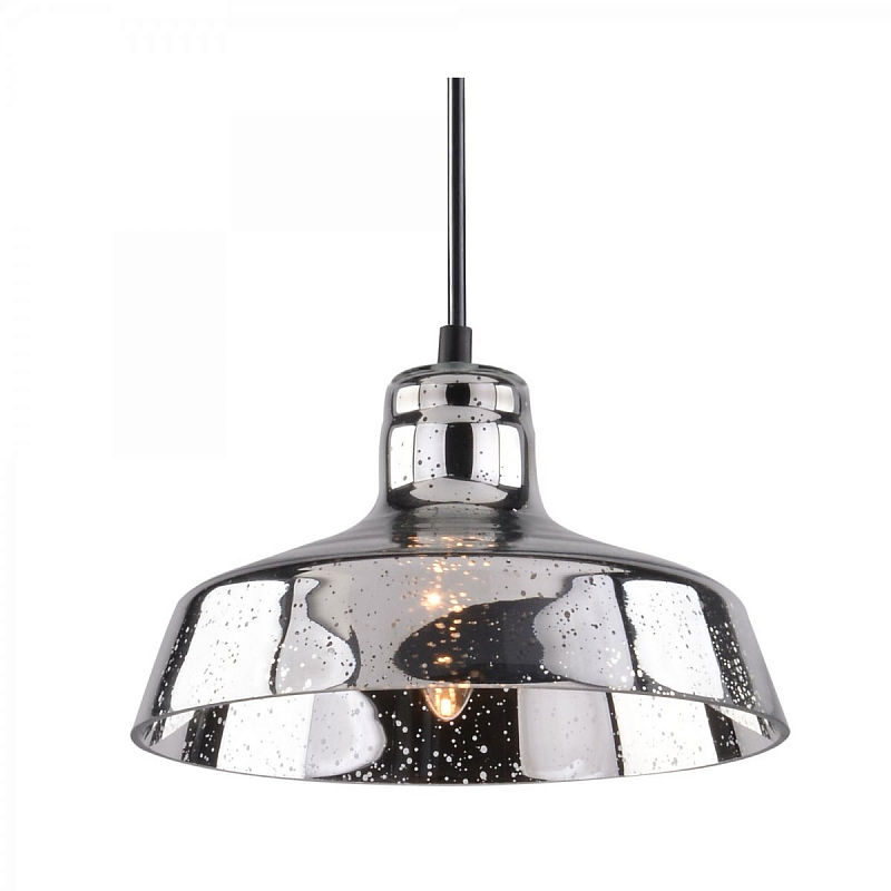 Подвесной светильник Drops Glass Barn Filament Pendant Polished Nickel Хром в Перми | Loft Concept 