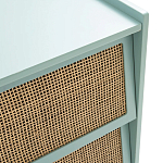 Комод с 3-мя ящиками из ротанга Blais Turquoise Wicker Furniture варинант исполнения - 4 | Loft Concept в Перми
