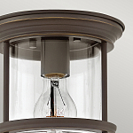 Потолочный светильник для ванных комнат со стеклянным плафоном и одной лампой Hinkley варинант исполнения - 10 | Loft Concept в Перми