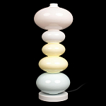 Настольная лампа из стеклянных сфер в пастельных тонах Высота 48 см Pastel Lunaria варинант исполнения - 1 | Loft Concept в Перми