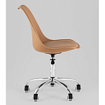 Офисный стул на металлическом основании EGGERY Brown пластик варинант исполнения - 4 | Loft Concept в Перми