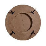 Журнальный столик с круглой фактурной столешницей из натурального дерева Vortex варинант исполнения - 3 | Loft Concept в Перми