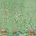 Обои ручная роспись Belvoir Pistachio варинант исполнения - 2 | Loft Concept в Перми