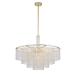 Люстра многоярусная с каскадами кристаллов Crystal Rains варинант исполнения - 3 | Loft Concept в Перми