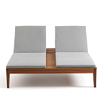 Шезлонг двухместный из эвкалипта Sunset варинант исполнения - 3 | Loft Concept в Перми