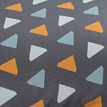 Постельное белье из сатина с принтом треугольники 150х200 см Triangular Dreams варинант исполнения - 2 | Loft Concept в Перми