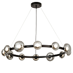 Светодиодная кольцевая люстра IONA Сhandelier black варинант исполнения - 4 | Loft Concept в Перми