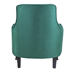 Кресло с мягкой обивкой из велюра на 4-х ножках из массива березы Scarlett Armchair green варинант исполнения - 3 | Loft Concept в Перми