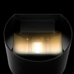 Уличный настенный светильник цилиндрической формы черного цвета из металла Urban Minimalist варинант исполнения - 5 | Loft Concept в Перми