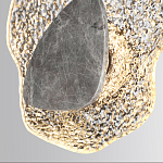 Бра с волнообразным стеклянным плафоном и вставкой из мрамора Liquid Stone варинант исполнения - 5 | Loft Concept в Перми