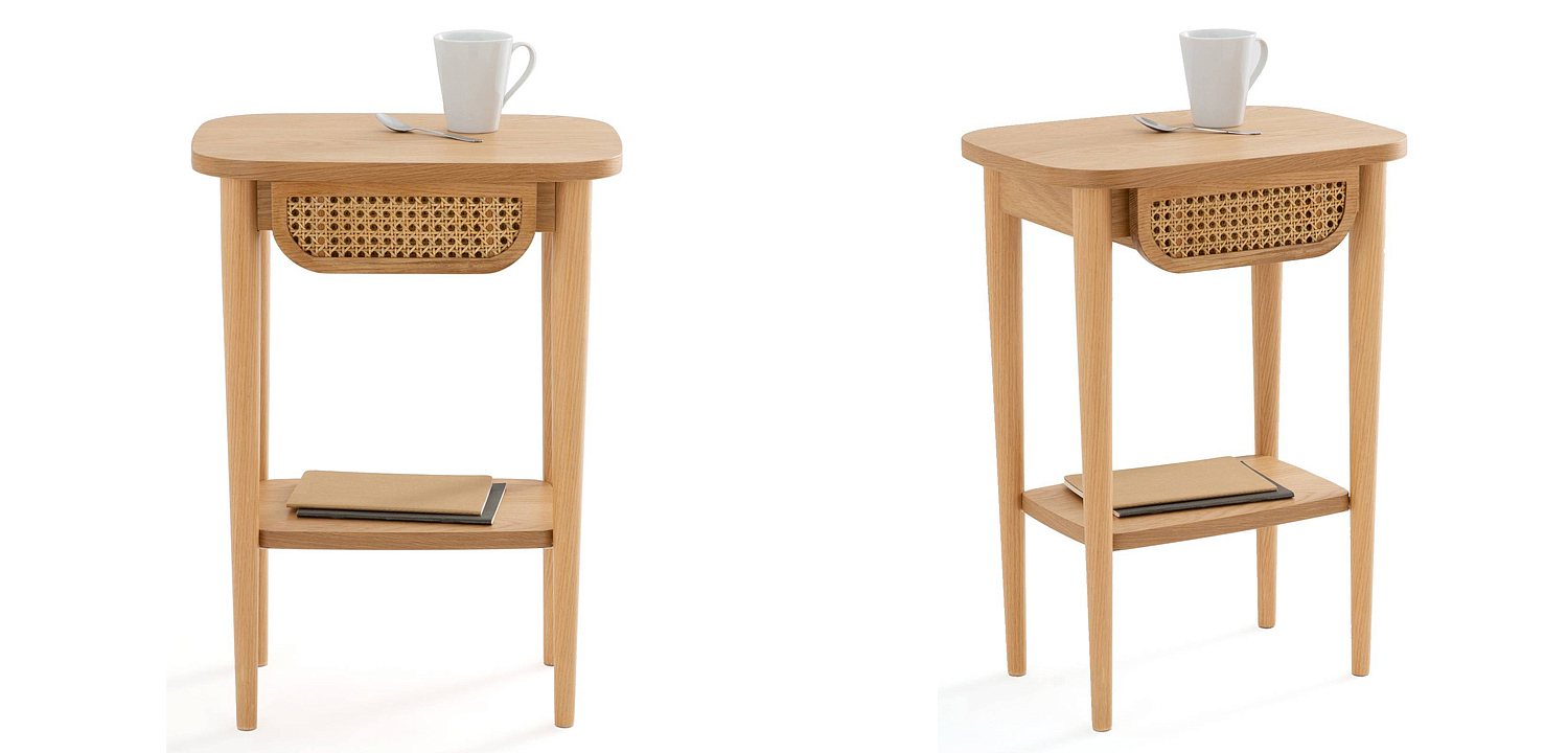 Приставной стол Morten Wicker Side Table Приставной стол Morten Wicker Side Table - Loft-Concept в Перми