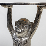 Столик с подстольем в виде обезьянки Bombay Nickel варинант исполнения - 6 | Loft Concept в Перми