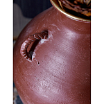 Ваза бордовая с 4-мя фактурными ручками Vase Burgundy Glaze варинант исполнения - 2 | Loft Concept в Перми
