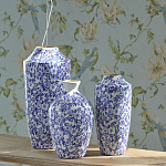 Ваза с синим цветочным узором Blue & White Ornament  варинант исполнения - 4 | Loft Concept в Перми