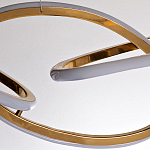 Люстра подвесная золотая в форме изогнутых колец Curved Rings варинант исполнения - 2 | Loft Concept в Перми