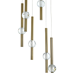 Каскадная люстра Celestin Spheres Brass Chandelier варинант исполнения - 2 | Loft Concept в Перми