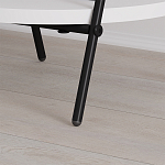 Стол приставной с 2-мя круглыми белыми столешницами ESSEL SIDE TABLE WHITE варинант исполнения - 3 | Loft Concept в Перми