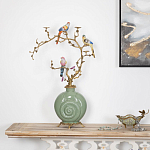 Фарфоровый подсвечник с бронзовым декором Eden Garden варинант исполнения - 4 | Loft Concept в Перми