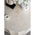 Стол кофейный с отделкой раковинами устриц Coastal Charm варинант исполнения - 5 | Loft Concept в Перми