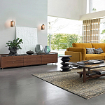 Фигурный приставной столик черного цвета AMORPHOUS варинант исполнения - 8 | Loft Concept в Перми