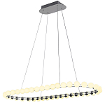 Люстра подвесная светодиодная с круглыми плафонами белого цвета PEARLS Suspension 100  варинант исполнения - 2 | Loft Concept в Перми