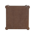 Приставной столик деревянный с резными ножками и нижней полкой Vintage Side Table Brown Wood варинант исполнения - 2 | Loft Concept в Перми