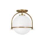 Потолочный светильник с плафоном в форме белого матового шара Hinkley варинант исполнения - 13 | Loft Concept в Перми