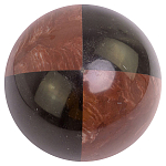Шар декоративный из натуральных камней Лемезит и Змеевик Черный Natural Stone Spheres варинант исполнения - 1 | Loft Concept в Перми
