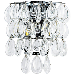 Бра с хрустальными подвесками в виде капель Antoine Crystal Drops Chrome Wall Lamp варинант исполнения - 1 | Loft Concept в Перми