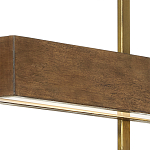 Люстра линейная прямоугольная Wooden Straight Shapes варинант исполнения - 1 | Loft Concept в Перми